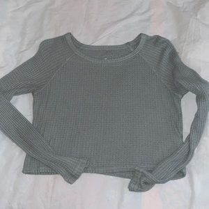 Teal Cropped Long Sleeve